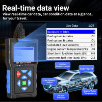 Escáner T300 OBD2 Lector de códigos de estado I/M Modo 6 Modo 8 Herramienta de escaneo Información de ECU Datos en vivo Probador de sensor de O2 Búsqueda de DTC Prueba de batería Actualización de software - details 7