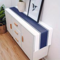 Corredor De Mesa Azul Marfil Navío Con Rayas Estilo Rustico Para Decoración De Comedor Y Cocina Reutilizable Para Fiestas En Casa - details 2