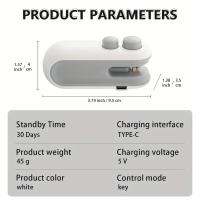 Máquina Selladora Mini 2en1 Recargable Por USB Sellador De Alimentos Portátil Para Bolsas De Plástico Y Almacenamiento Eco-amigable - details 0