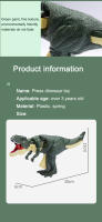Juguete Interactivo Para Niños Dinosaurio Con Resorte Creativo Y Swing Manual Figura De Acción De Dinosaurio Regalo De Navidad - details 8