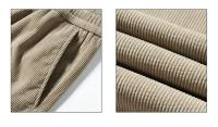 Pantalones Casuales De Corduroy Para Hombre Corte Recto Moda Negocios Verano Otoño Ajuste Regular Ropa Maleza - details 3