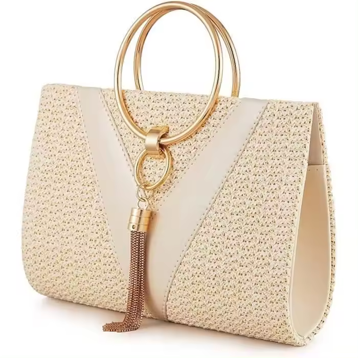 Bolso Pequeño con ASA de Cadena-Bolso de Mano para Mujer, Bolso de cena de Boda - 1