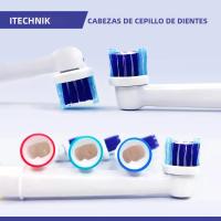 Cabezales De Repuesto Para Broca Compatible Con OralB Braun Pack De 8 Cabezas De Dientes Eléctricos Profesionales Precisión Recargables Para Ora - details 2
