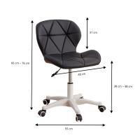 LUTODY - Silla oficina giratoria, Escritorio, Gaming, Regulable, Asiento polipiel cuero sintético, Despacho escritorio, Estilo nórdico ergonómico - details 11