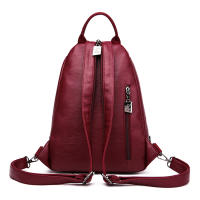 Mochila Multifuncional De Cuero Para Mujer Casual Para Niñas Y Adolescentes Escuela Viaje Bolsa Pequeña Capacidad Inferior a 20 Litros - details 9