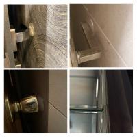6PCS Protector De Pared Para Manija De Puerta Transparente Redondo De Goma Suave Adhesivo Autoadhesivo Para Protección De Pared - details 6