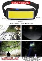 Linterna Frontal LED COB Super Brillante Recargable Por USB Con 3 Modos Lámpara De Cabeza Para Camping Y Senderismo - details 3