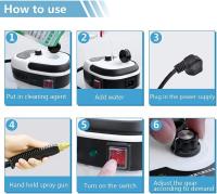 Limpiador a vapor portátil de 2500 W, máquina de lavado a presión con esterilización a alta temperatura para el hogar, el coche, la cocina y el aire acondicionado - details 13