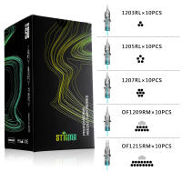 STIGMA 50PCS Agujas De Tatuaje Cartridge De Calidad Superior 0.3/0.35MM Azul Desechables Estériles Seguridad Suministro Profesional - details 9