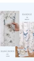 Nuevas Cortinas De Tules De Algodón 100% Para Sala De Estar Y Dormitorio Con Estampado 3D De Mariposa Adecuadas Para Balcones Ventanas Y Armarios Diseño Pastoral Estilo Translúcido - details 7