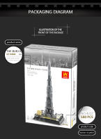 Bloques De Construcción Burj Khalifa 580 Piezas Para Adultos Y Niños Modelos De Arquitectura Educativos Regalo Para Niños Y Adultos - details 8