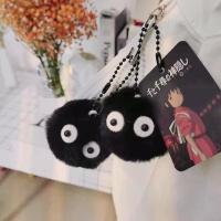Llavero De Peluche Pequeño Con Bola De Carbón Negra Colgante Para Bolsas De Libros Estilo Coreano Regalo Para Niñas De 3-6 Años Relleno De Algodón PP - details 3