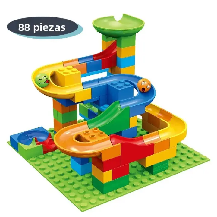 Juguetes De Bloques Creativos Para Niños DIY Con Carreras De Mármol Laberinto De Bolas Interacción Padres-Hijos Bloques De Construcción Subtamaño MEIZHI - 1