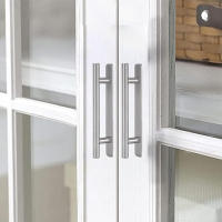 Manija De Gabinete De Acero Inoxidable 1 Pieza Adhesiva Sin Perforar Con Cinta Doble Fijación Negro Y Plateado Para Puertas Y Cajones Moderna - details 6