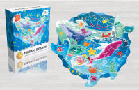 Rompecabezas De Papel Irregular Cartoon Para Niños Juguete Educativo Mini Desafío Montessori 24-28-36 Piezas Estilo Animal Espacial Oceanos - details 13