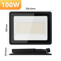 Floodlight LED Impermeable Para Exteriores Con Multiple Potencia 3CCT Luz De Jardín Familiar Piscina Garage Puerta Cabeza De Faro Moderno - details 9
