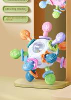 Juguete De Enseñanza Temprana Para Bebés Montessori Sensory Rotativo De Silicona Bola De Masticación Para Niños Recién Nacidos Y Niños Pequeños Desarrollo Inteligente - details 4