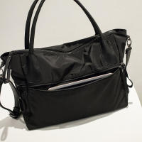 Bolso De Hombro Grande Para Mujeres Hecho De Nylon Con Correa Ajustable Para Uso Diario Casual Viajes Y Transporte. - details 1