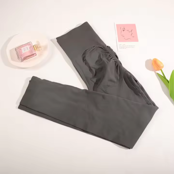 Conjunto Deportivo Transparente Para Mujer CHRLEISURE Yoga Running Top Con Scrunch Leggings Elásticos Ajustados Sin Costuras Transpirables - 1