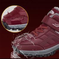 Botas De Invierno Para Hombres Impermeables De Cuero PU Con Plush Calentito Hasta La Rodilla Antideslizantes Para Trabajo Y Ocio - details 2