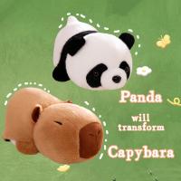 Juguete De Peluche Transformable De Panda Y Caimán Suave Compañero De Sueño Cómodo Decoración Divertida Para El Hogar Regalo Para Niños - details 0