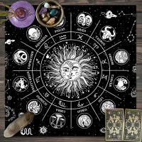 Mantel De Taro Con Doce Constelaciones Y Cielo Estrellado 1pc Decoración De Juego De Tarot Estilo Moderno Poliéster 100% - details 29