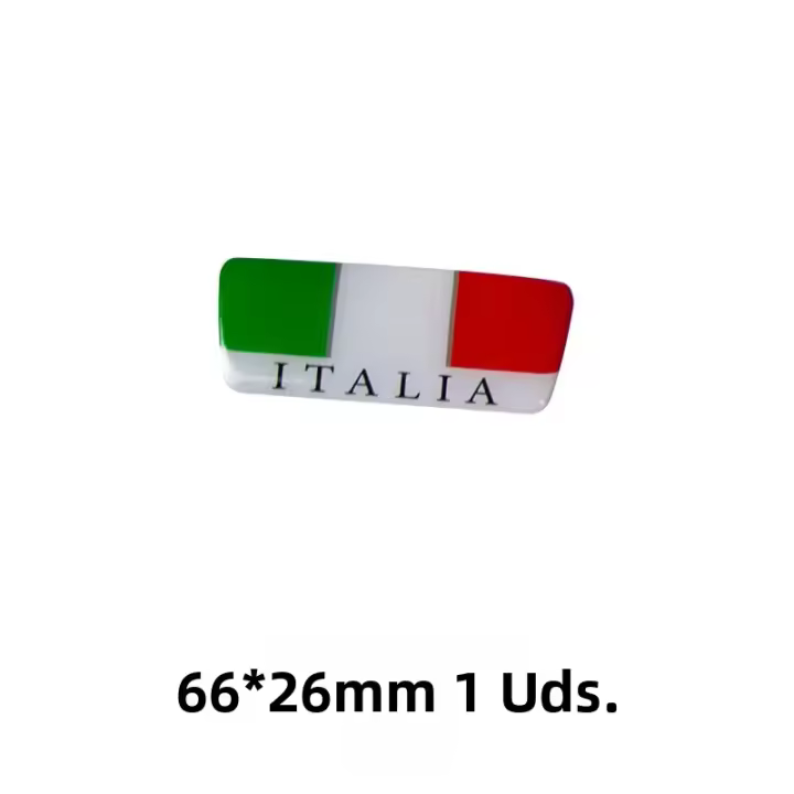 Pegatinas De Decoración Para Moto 3D Estilo Bandera De Italia Adhesivo Impermeable Para Tanque De Combustible Y Carenado Delantero - 1