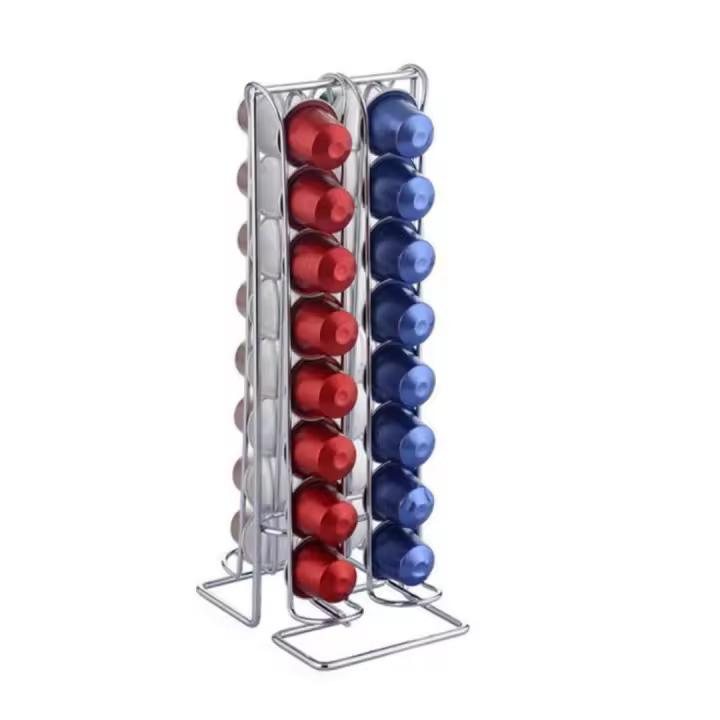 X-Organizador de Cápsulas de Café de 32 Huecos, Soporte para Cápsulas Compatible con Nespresso, Dispensador de Cápsulas de Café Resistente y Práctico, Porta Cápsulas Elegante para Cocina u Oficina, Accesorio Ideal para Amantes del Café - 1