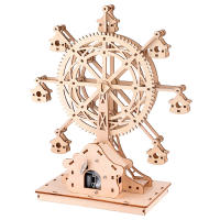 Caja De Música De Madera DIY Para Niños 2024 Puzzle 3D De Reloj Y Pluma Musical Caja De Desafío Geométrico Unisex - details 4