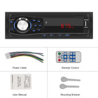 Receptor De Estéreo Para Coche Podofo 1din MP3 Multimedia Bluetooth FM Estéreo Digital Con SD USB TF AUX-IN Entrada DC 12V - details 0
