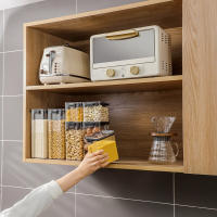Caja De Almacenamiento De Alimentos Transparente Con Tapa Contenedor Plástico Para Cocina Y Armario Organizador De Alimentos - details 5