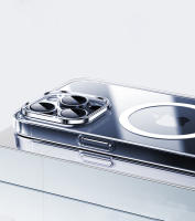Carcasa Magnética De Lujo Para iPhone Con Carga Inalámbrica Compatible Con Magsafe Adecuada Para Modelos 15 14 13 12 11 pro X XR XS Max 7 8 plus Translúcida - details 2