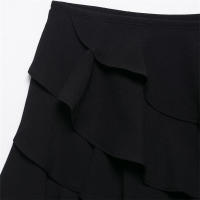 Conjunto De Moda Para Mujer UNIZERA Verano Sin Mangas Cuello En V Skirt Y Pantalones Estilo Nuevo Decoración Pila Blusa Casual A-Line - details 17