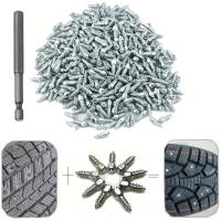 100PCs De Tornillos Antideslizantes Para Ruedas De Coches Motos Y Bicicletas 4*12/4*9mm Utensilios De Emergencia Para Invierno - details 5