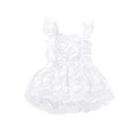 Bodysuit De Verano Para Bebés Niñas Lioraitiin Con Encaje Floral Estilo off Shoulder Ropa Infantil Recién Nacidos 0-24M - details 16