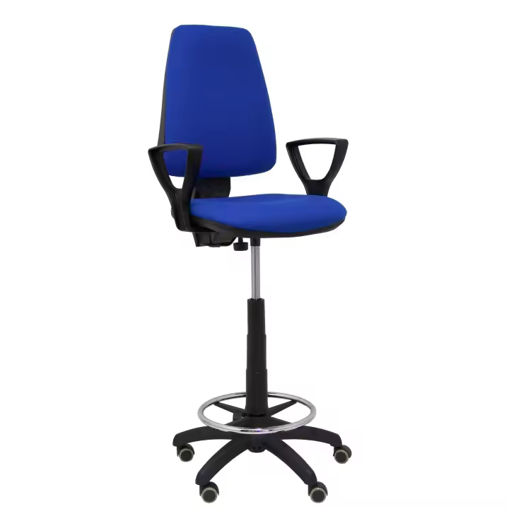 Piqueras Y Crespo Taburete Elche CP Bali Azul Ergonómico con Brazos y Ruedas - 1
