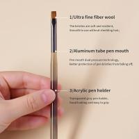 Set De 9 Pinceles Para Uñas Profesionales En Color Gris Con Diferentes Tamaños Para Pintura UV Gel Dibujo Y Floristería Herramientas De Manicura Para Salón - details 3