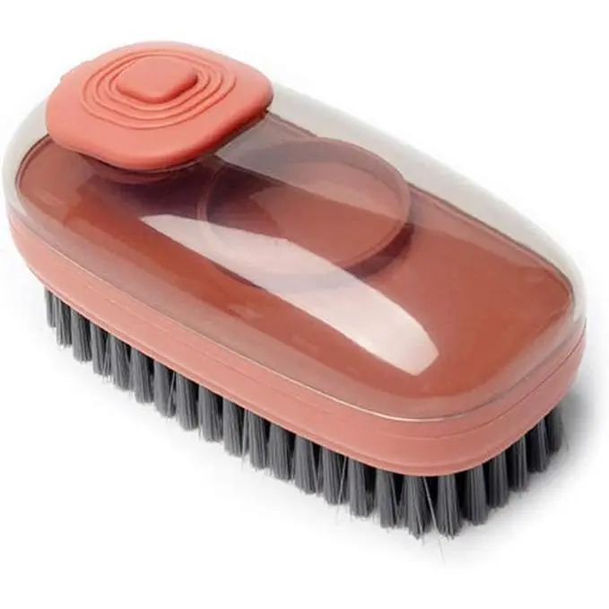 Verde Cepillo de Fregar con Dispensador de Jabón - Limpieza de Platos, Ollas, Baño, Cocina y Ropa - 1