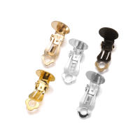 50pcs Clips Para Orejas Esterlina Y Oro Pintado Base Para Joyería DIY Compatible Con Gafas De Cristal De 10mm Componentes De Joyería - details 4