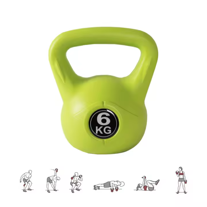 -Pesa Rusa. Pesa Kettlebell de Hormigón con Mango Ergonómico. Mancuerna Kettlebell para Entrenamiento Muscular en Casa y Gimnasio. - 1