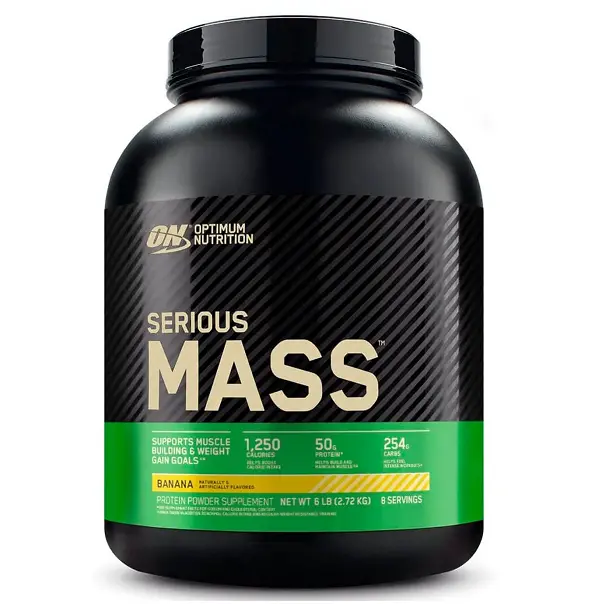 Optimum Nutrition Serious Mass 2,72Kg - Suplemento Dietético para Aumento de Masa Muscular con Proteínas y Carbohidratos de Alta Calidad - 1