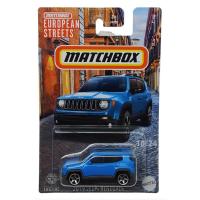 MATCHBOX - European Streets 10/24 - 2019 Jeep Renegade  - Color Azul - Este modelo presenta una carrocería de metal y plástico, garantizando durabilidad y un acabado atractivo - Recomendado para mayores de 3 años - details 0