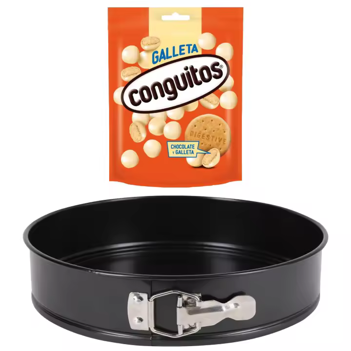 Pack repostería:CONGUITOS GALLETA BLANCO DOYP 120G+Molde redondo 26cm carbon steel origen - 1