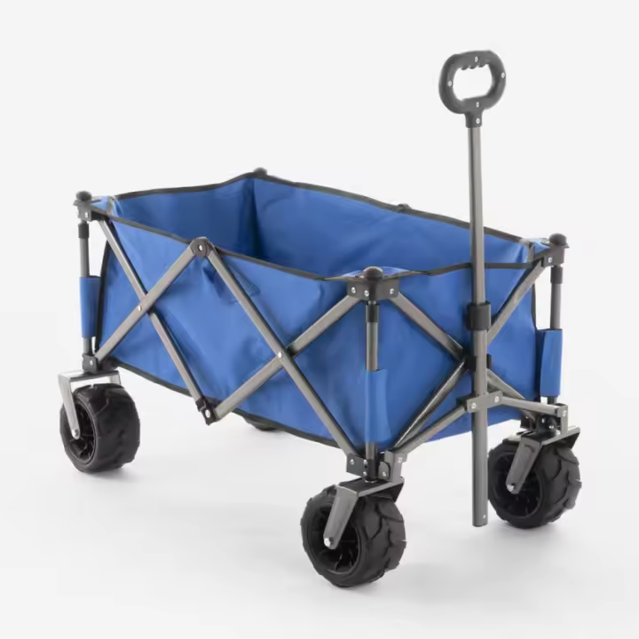 ProduceShop - Carrito portaobjetos plegable 4 ruedas 100 kg playa  jardín Sandy - 1