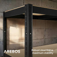 AREBOS Estantería Metálica 2X - 180x90x40cm - 875 Kg - 5 Baldas - details 23