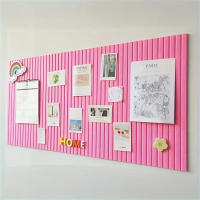 Pegatinas De Pared De Terciopelo 6pcs Tablero De Anuncios Para Exposición De Arte Y Fotos Decoración Para Sala De Estar Fondo De TV Y Oficina - details 2