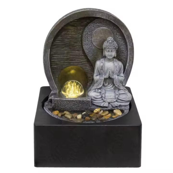 Signes Grimalt By SIGRIS Fuente Gris de Resina 25*18*18cm 24711 - 1