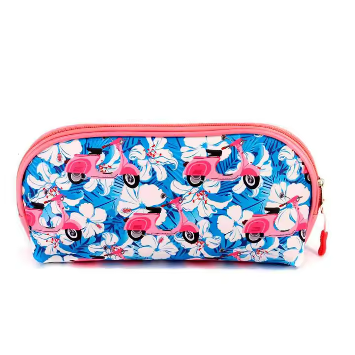 Oh My Pop Pink Scooter Bolsa de Aseo Jelly Pequeña, Azul - 1