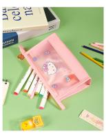 Bolsa De Maquillaje Impermeable Hello Kitty Para Mujer Organizador Coreano Estilo Solid Color Bolsa De Toallas Y Desechos - details 3