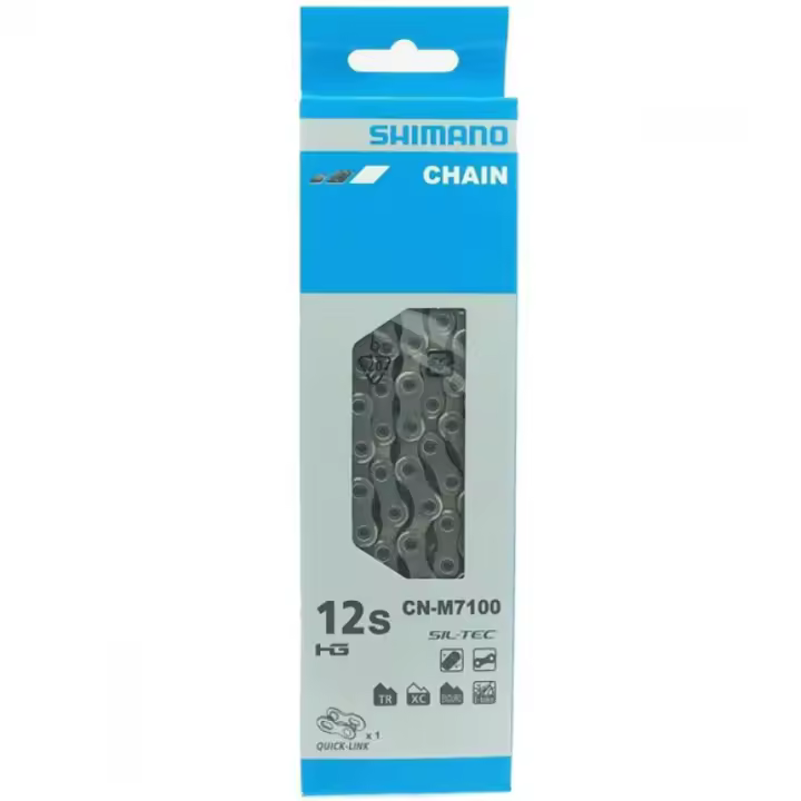 SHIMANO | Cadena SLX M7100 12v 138 Eslabones - La cadena M7100 mejora la retención de la cadena gracias a una parte extendida de la placa interior - 1